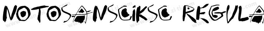NotoSansCIKsc Regula字体转换